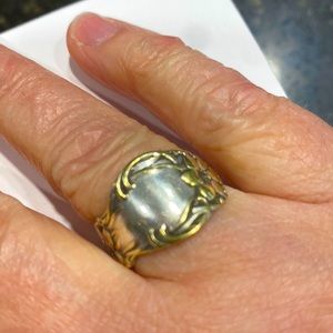 Vintage spoon sterling ring